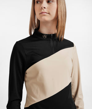 <tc>Zane Function Top Beige/Black</tc>